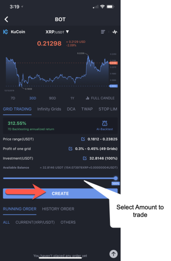 BitUniverse - Amount to Trade