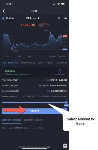 BitUniverse - Amount to Trade
