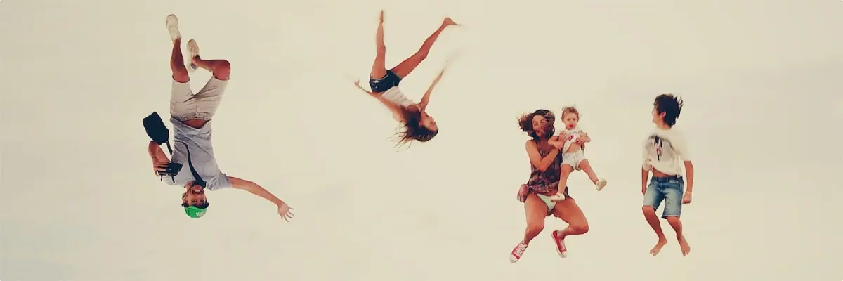 Family falling