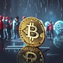 Raining Bitcoin by Along Tusk