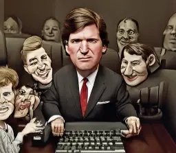 Tucker Carlson by Along Tusk