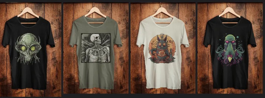 T-shirts mit KI designs