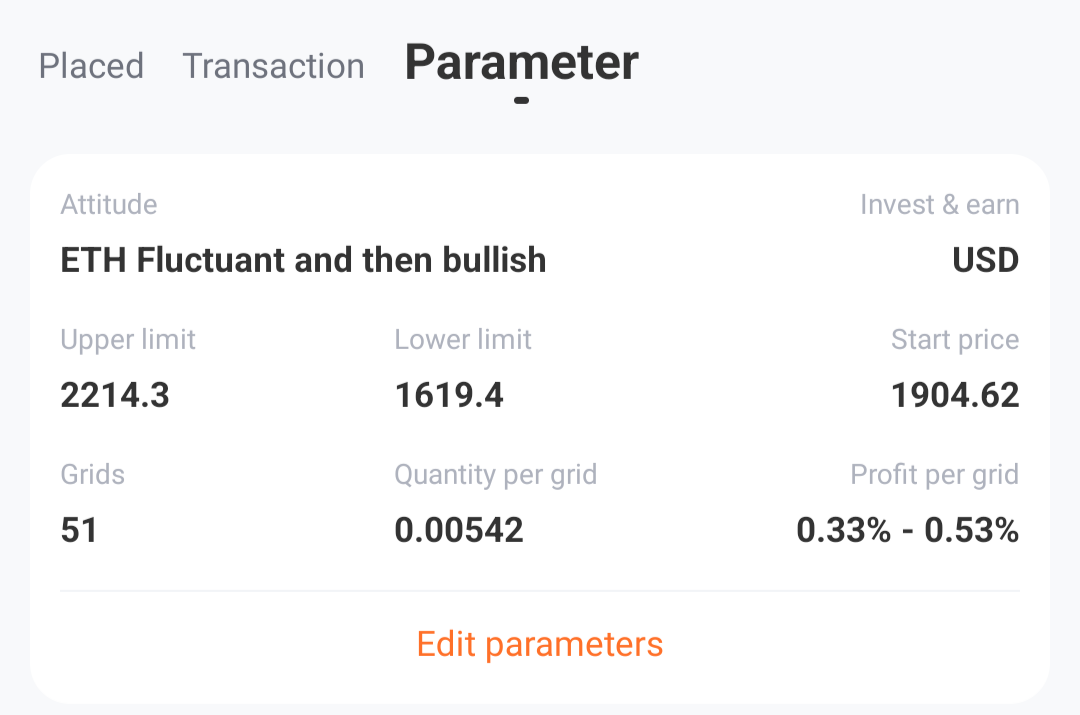 Ethereum Grid Bot