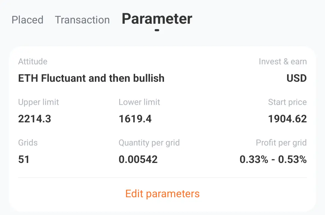 Ethereum Grid Bot