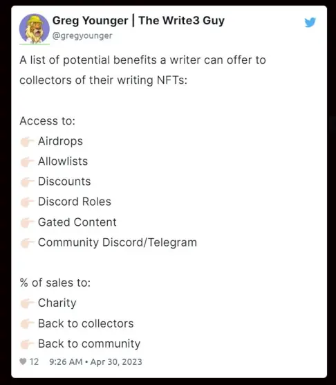 greg younger twitter writing nft