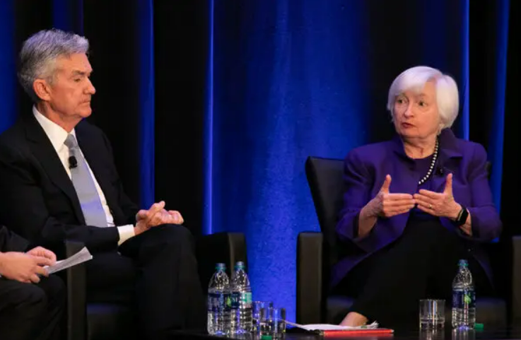 Janet Yellen and Jerome Powell