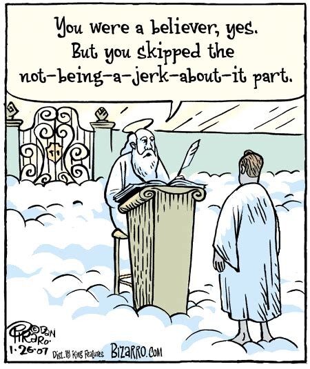 You skipped the not-being-a-jerk-about-it part