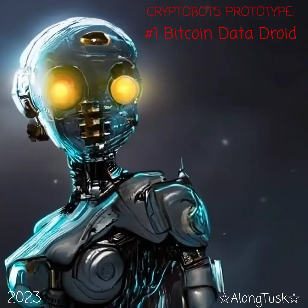 #1 CRYPTOBOTS PROTOTYPE: Bitcoin Data Droid by Along Tusk
