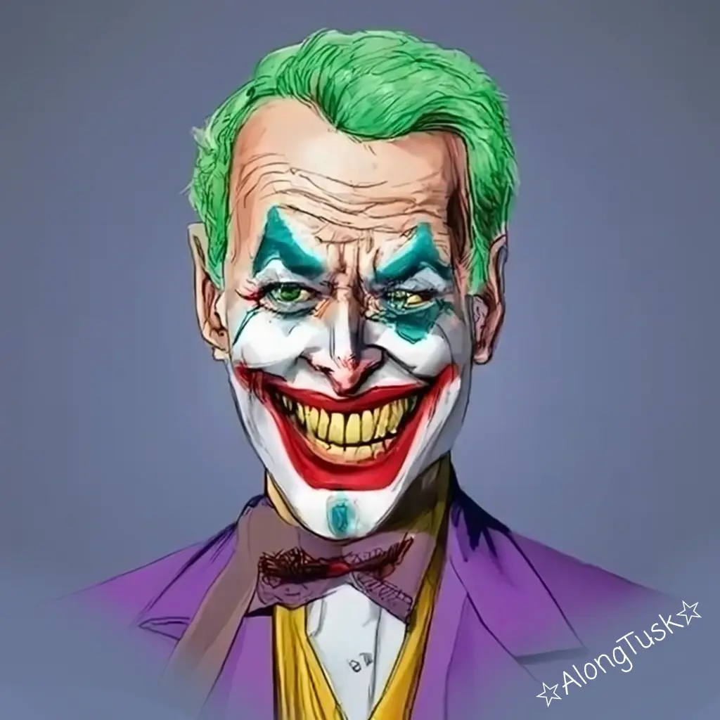 Joe Biden 'The Joker' by Along Tusk