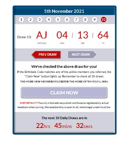happybirthdates daily lottery draw