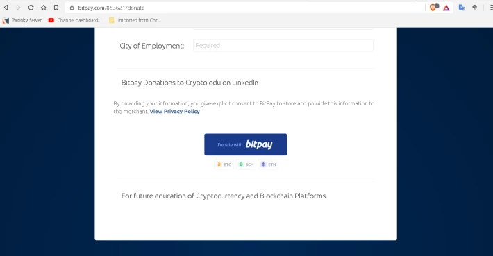Bitpay Donations