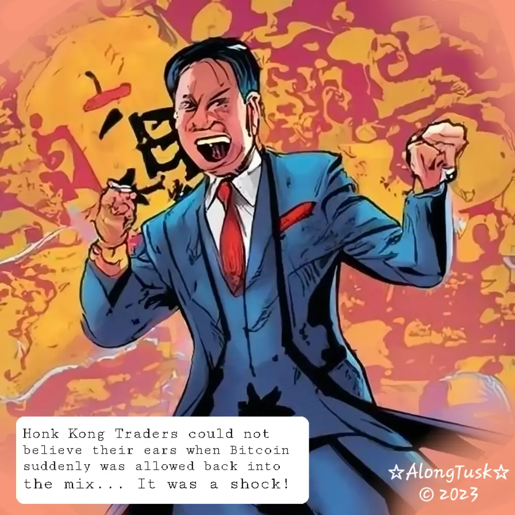 Hong Kong Celebrate Bitcoin by Along Tusk