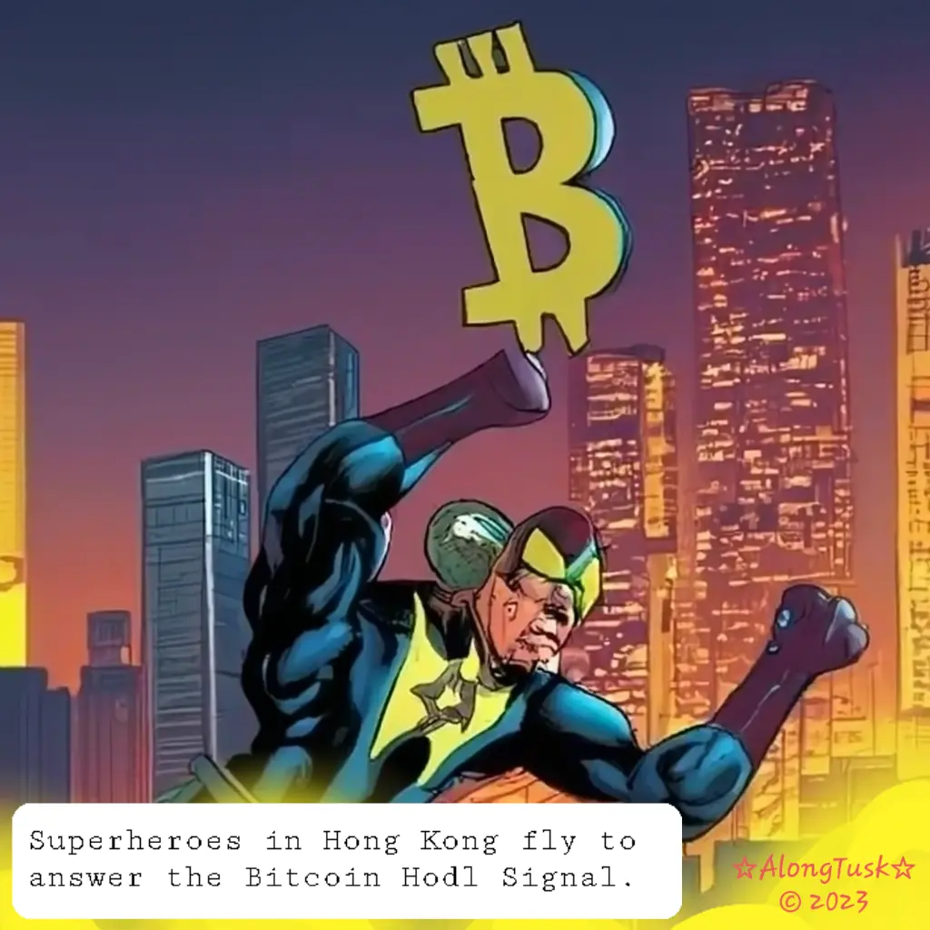 Hong Kong Super Crypto Hodl by Along Tusk