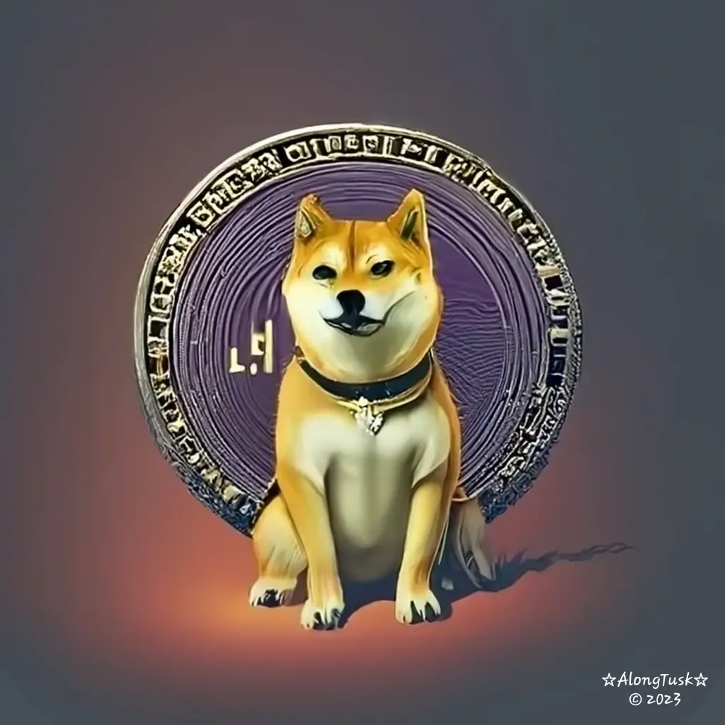 Dogecoin Purple by Along Tusk
