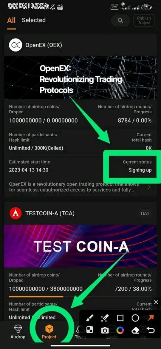 Click here to sign in for the airdrop.