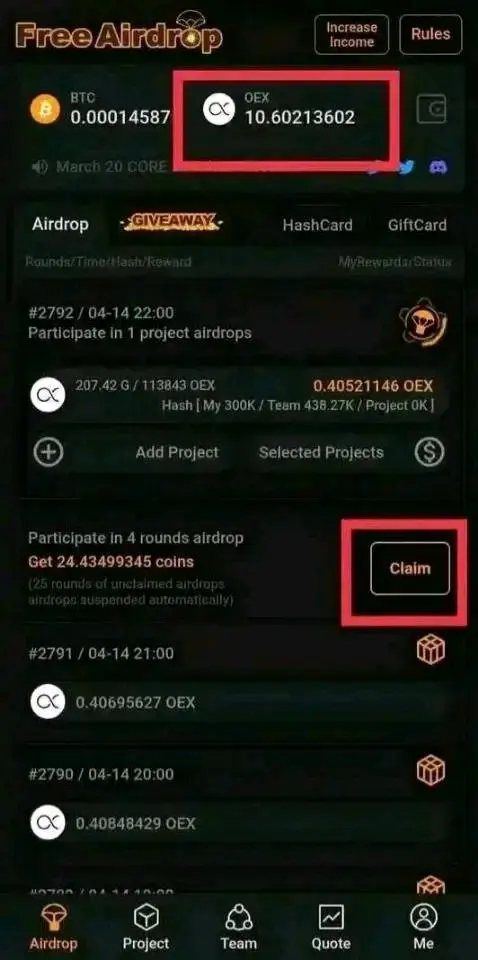 Claim your airdrop.