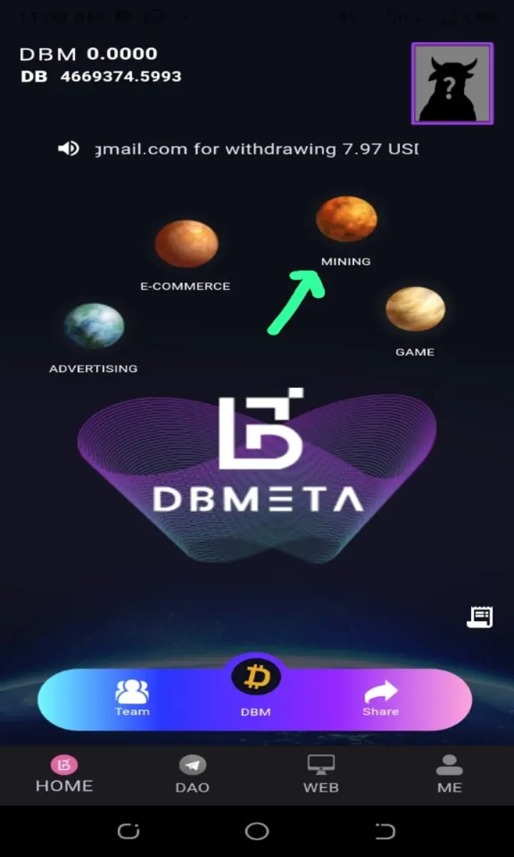 Mining Button