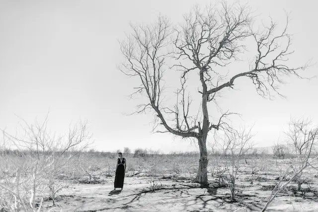 A bleak environment destroyed by contamination with one survivor