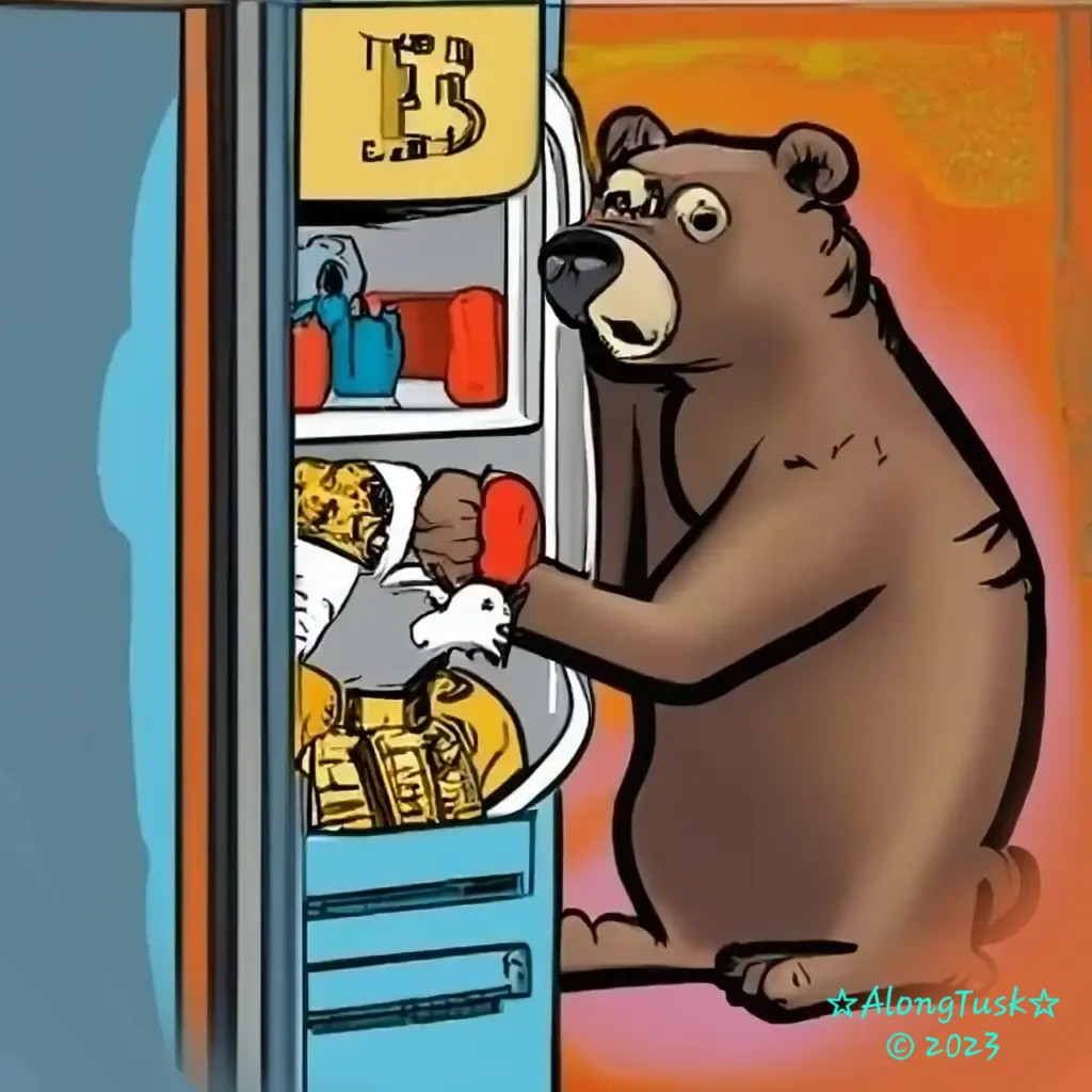 Bitcoin Bear by Along Tusk