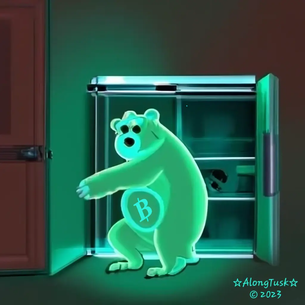 Bitcoin Bear by Along Tusk
