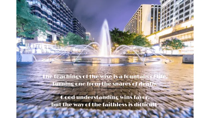proverbs 13:14-15