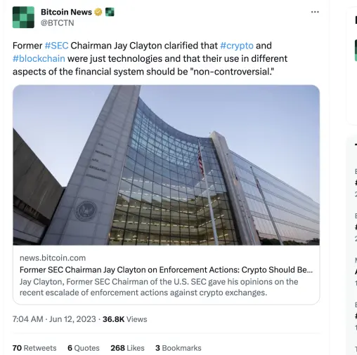 twitter Bitcoin news
