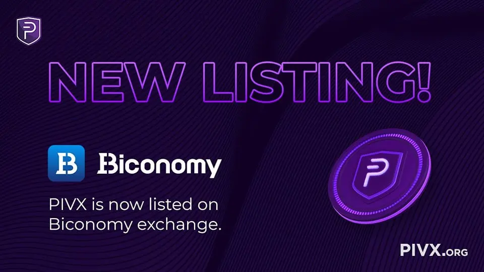 pivx biconomy listing