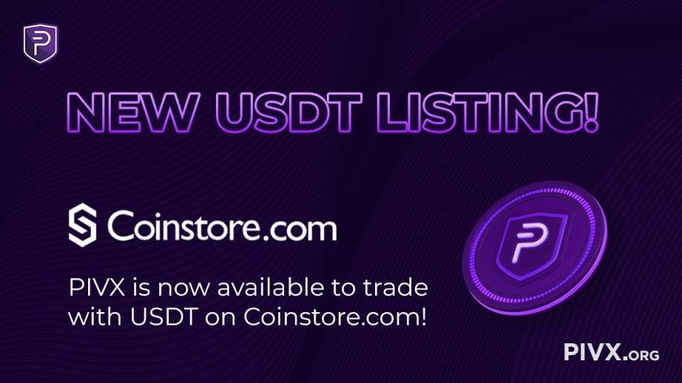 pivx coinstore listing