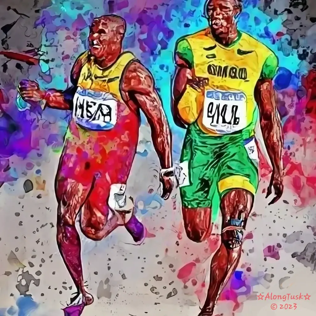 Carl Lewis v Usain Bolt by Along Tusk