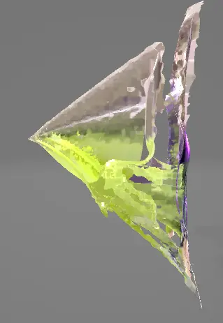 Side view of a 3D model