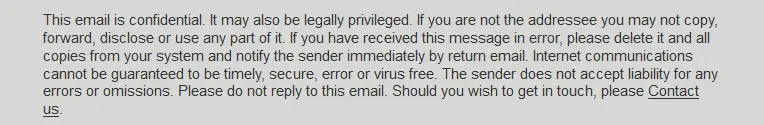 HSBC email blurb