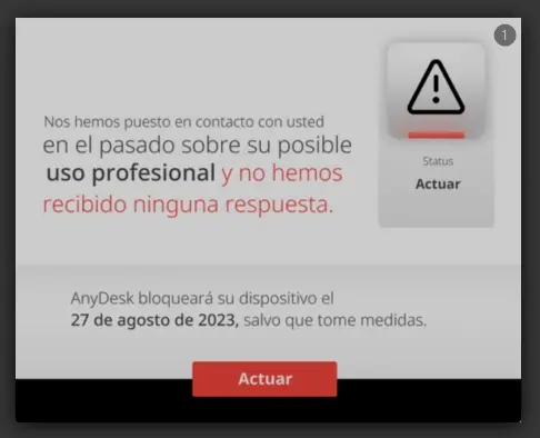 Anydesk de paga