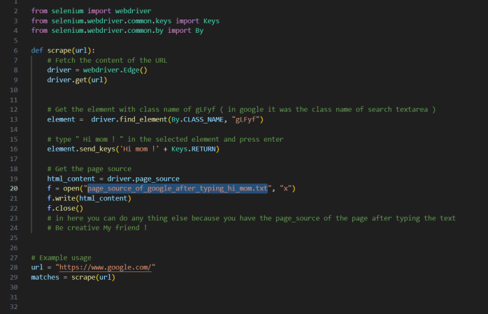 the code