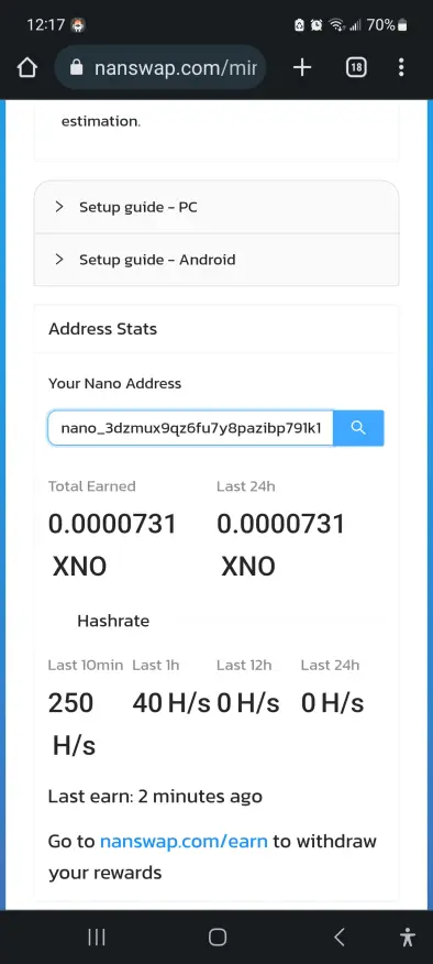 Nano mining