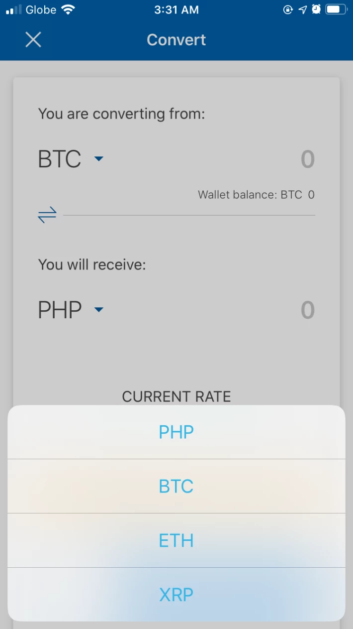 Coins.PH wallet conversion