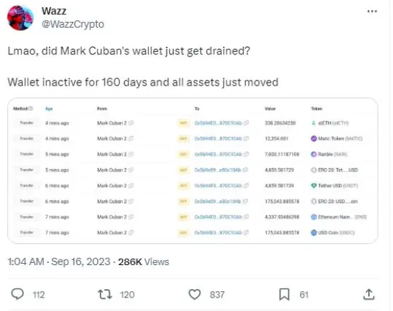 Twitter Mark Cuban Wallet Hack