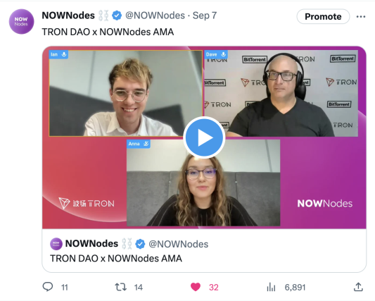 AMA NOWNodes x TRON network news