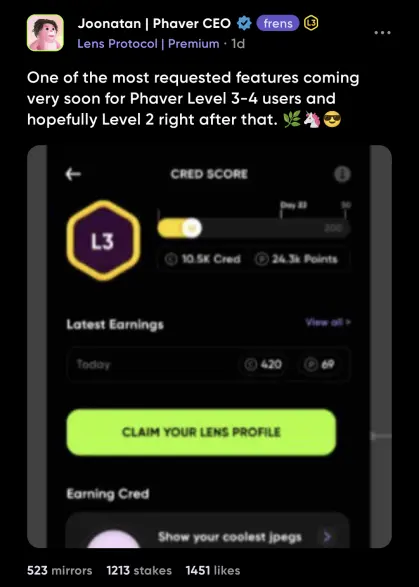 Joonatan's Phaver Announcement