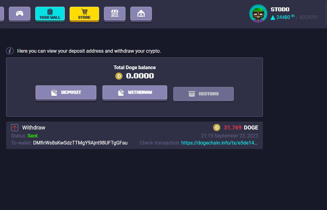 Withdraw