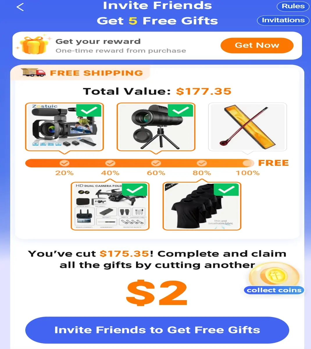 Has anyone won free gifts on TEMU?