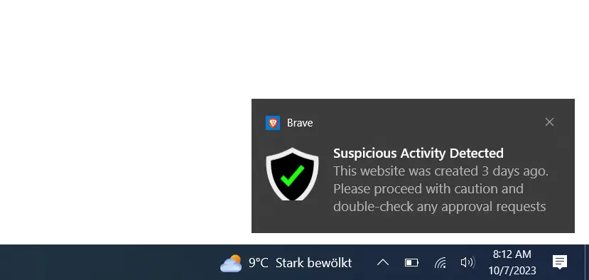 Wallet Guard Phishing