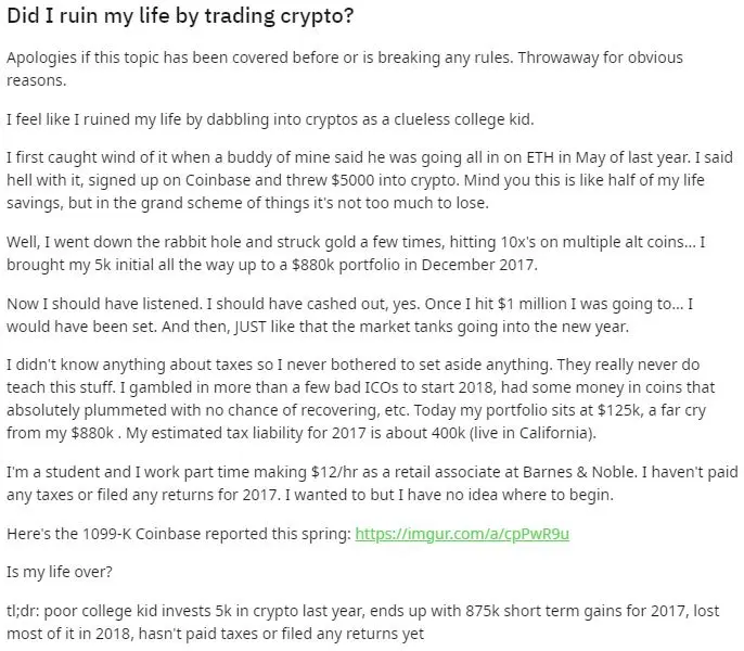 Crypto Taxes Not Paid