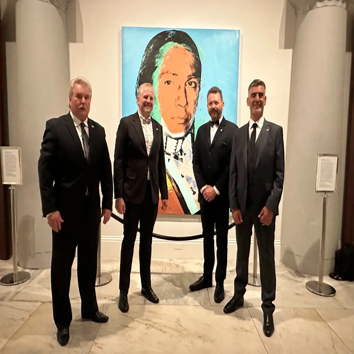 At the National Portrait Gallery – Andy Warhol’s portrait of AIM activist and Libertarian candidate Russell Means