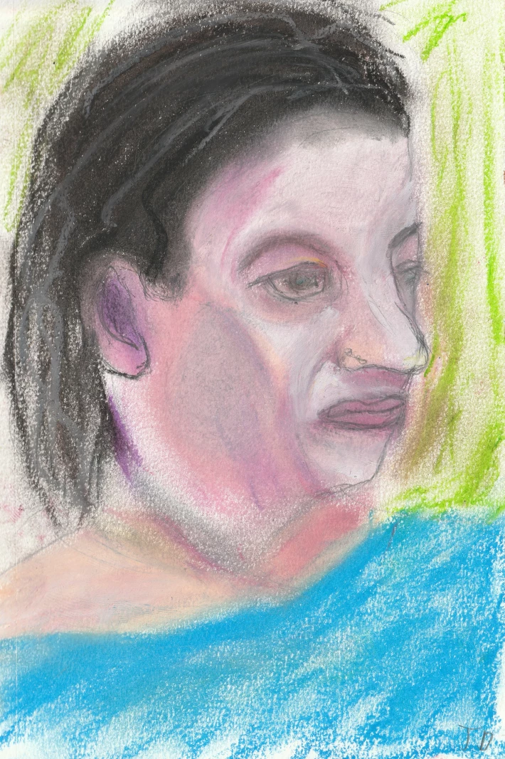 Cole, Oil Pastels on Paper, 2020
