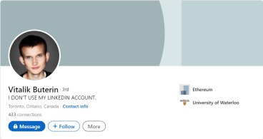 Vitalik LinkedIn
