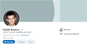 Vitalik LinkedIn
