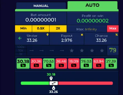 Dice set up image